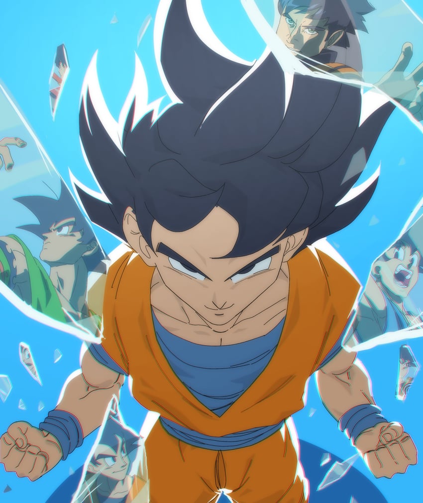 son goku and justin chatwin (dragon ball and 7 more) drawn by nachairo