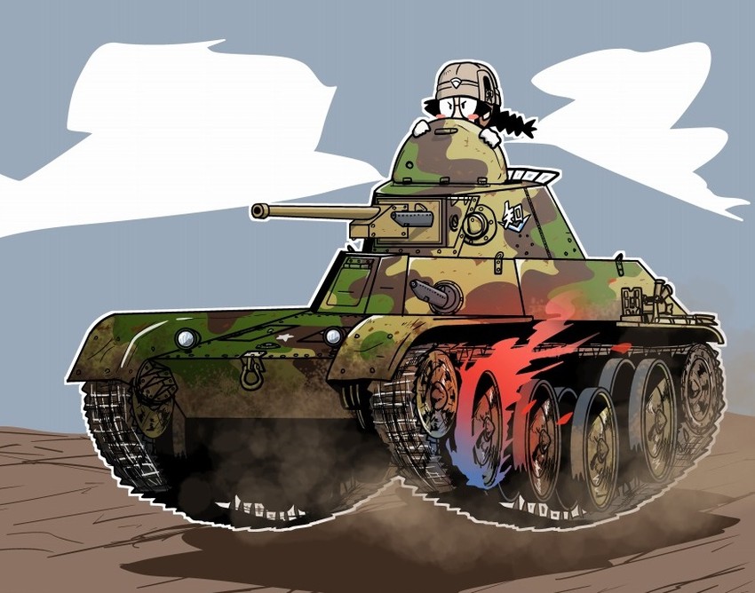 fukuda haru (girls und panzer) drawn by doden_3-shiki