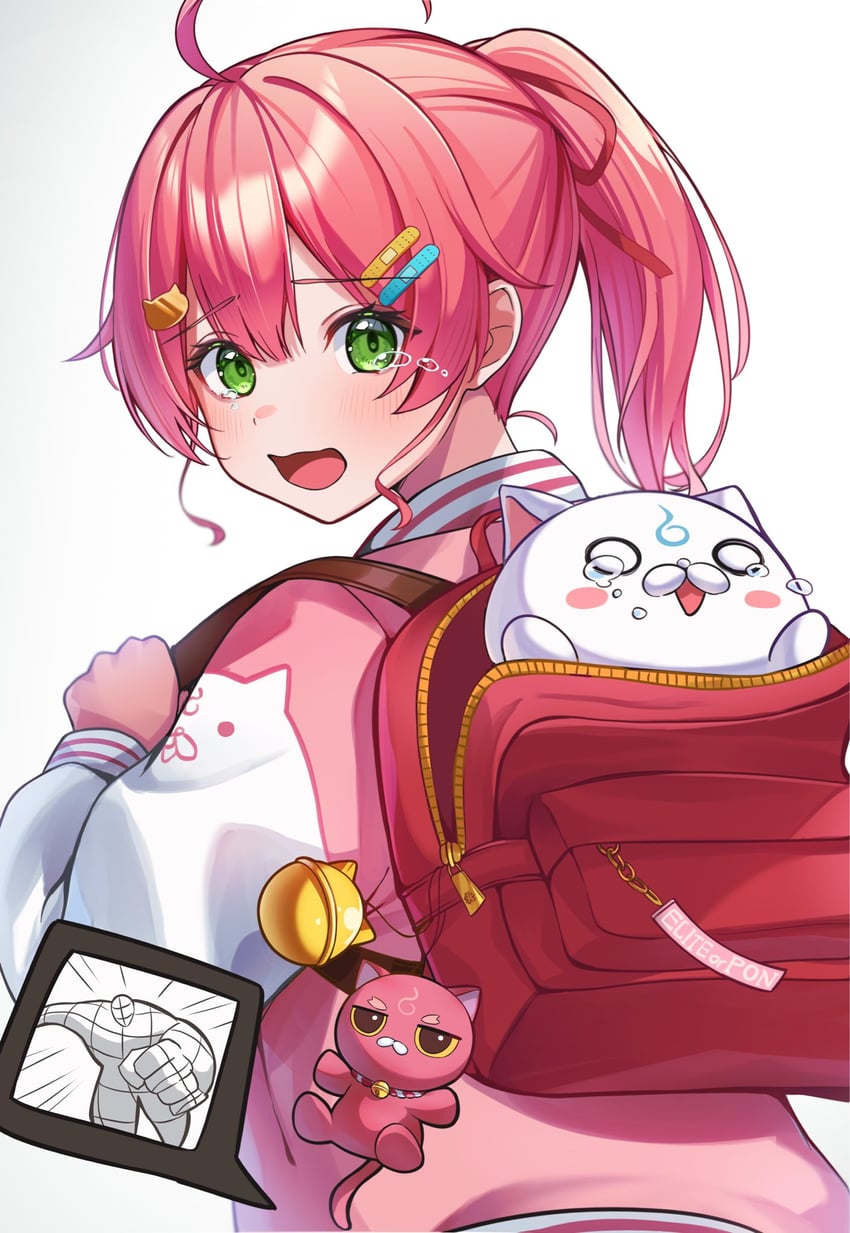 sakura miko, 35p, and kintoki (hololive) drawn by chameleon_(chameleon0613)