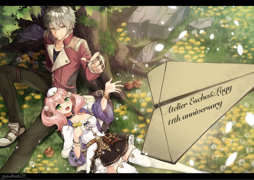 escha malier and logix ficsario (atelier and 1 more) drawn by tsukimi_kaede_(tukimikaede6)