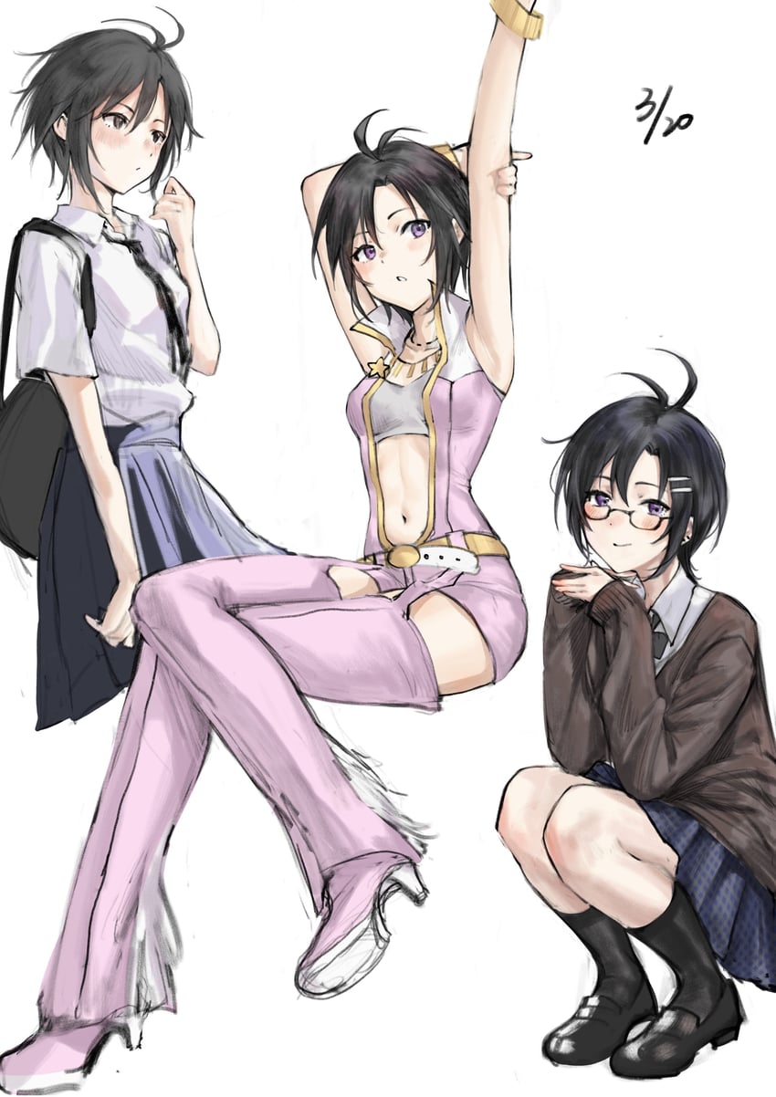 kikuchi makoto (idolmaster and 1 more) drawn by aburi-gatana