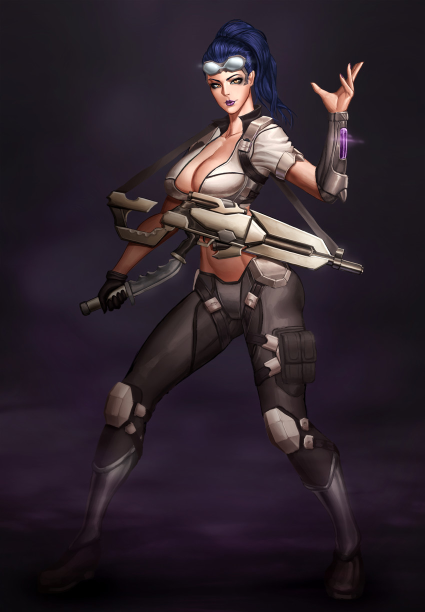 widowmaker and talon widowmaker (overwatch and 1 more) drawn by daft_v_lim