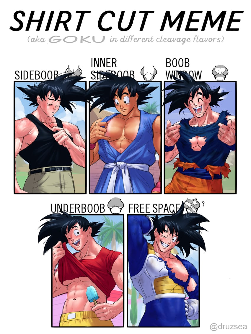 son goku (dragon ball and 2 more) drawn by carless_(ppanic)