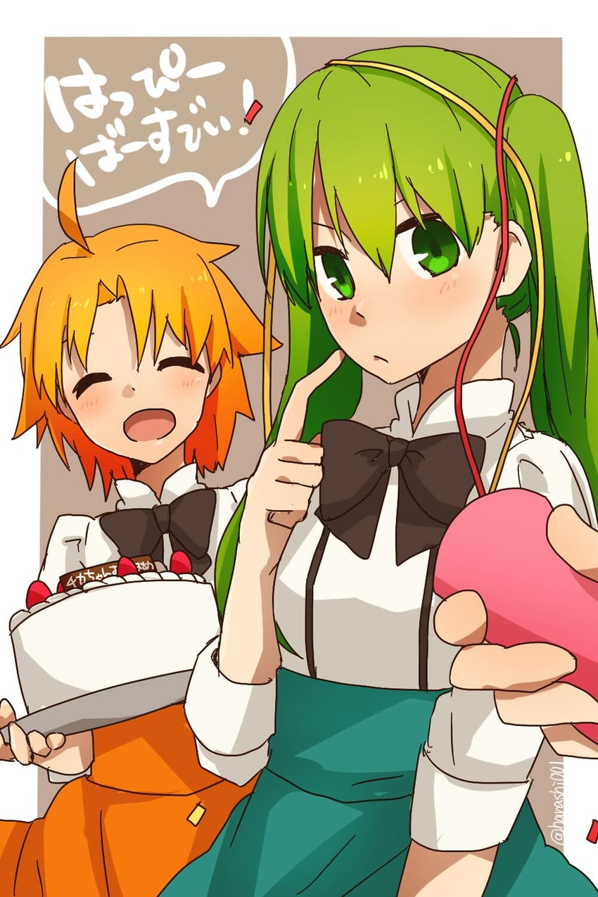 katsuragi chikagi and hibino hibiki (mahou tsukai no hako) drawn by harahara_(harashi001)