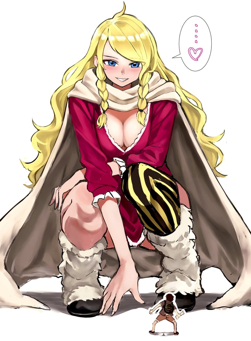 monkey d. luffy and gerd (one piece) drawn by kasumi_6