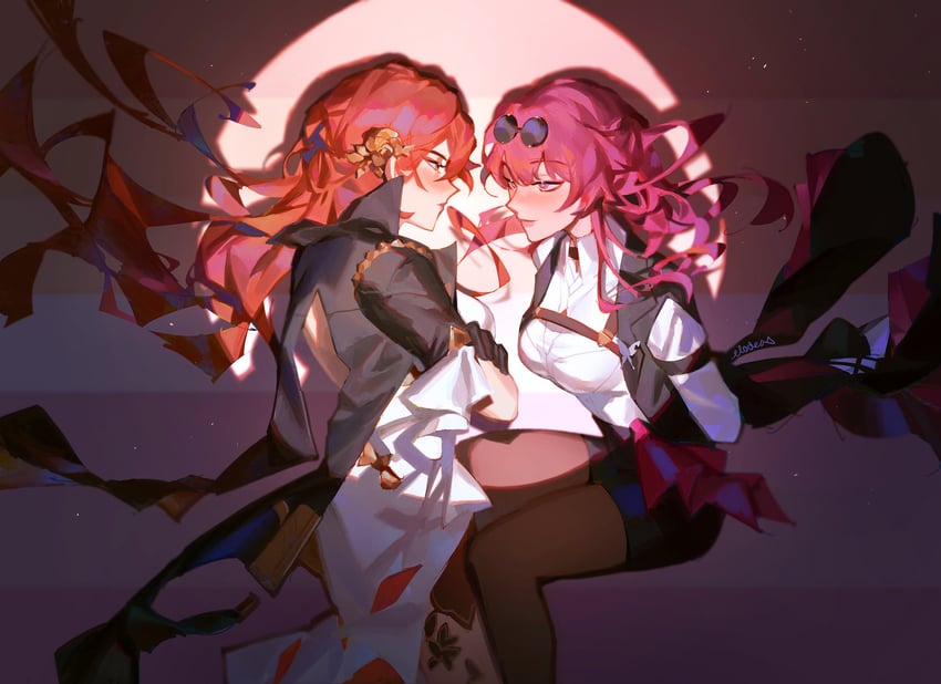 kafka and himeko (honkai and 1 more) drawn by elodeas