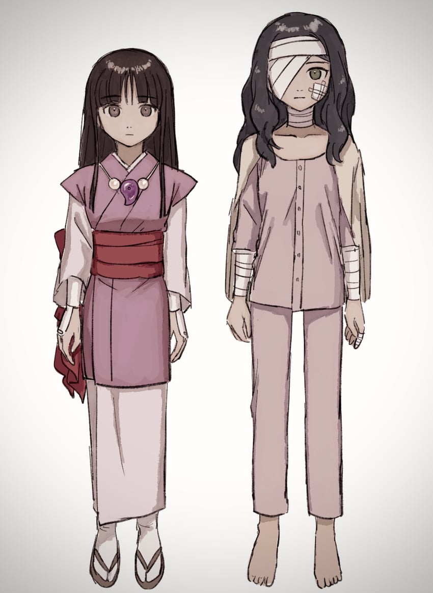 maya fey and kay faraday (ace attorney and 2 more) drawn by renshu_usodayo