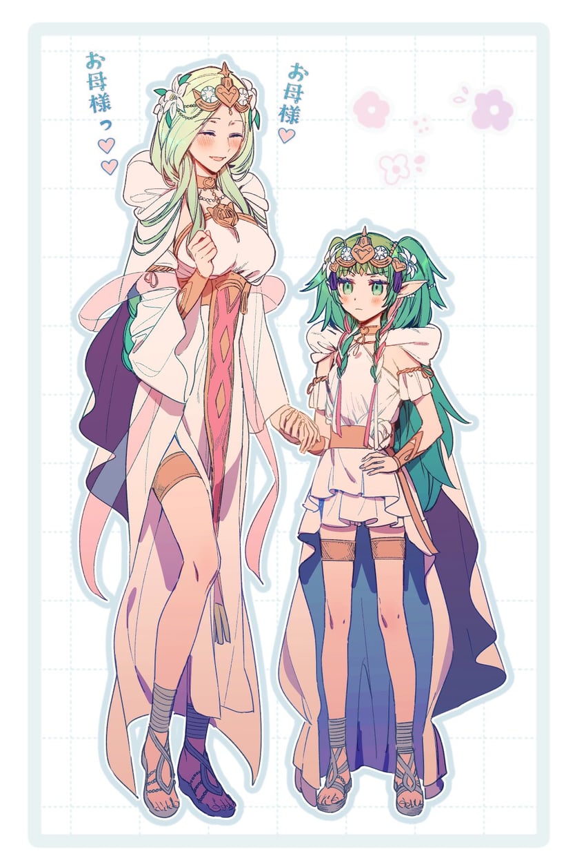 rhea and sothis (fire emblem and 2 more) drawn by iwasinogomaae