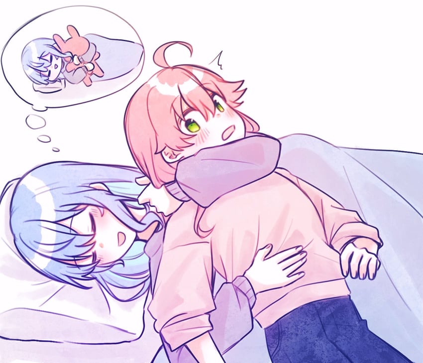 hoshimachi suisei, sakura miko, and usagi (hololive and 1 more) drawn by yumi5469