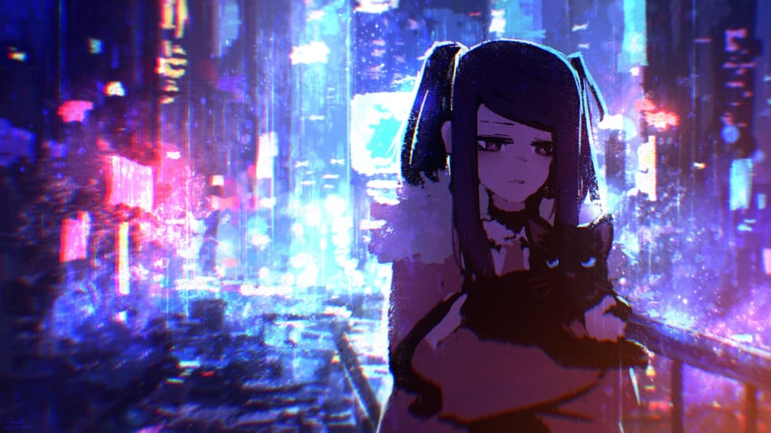 jill stingray and fore (va-11 hall-a) drawn by rnna