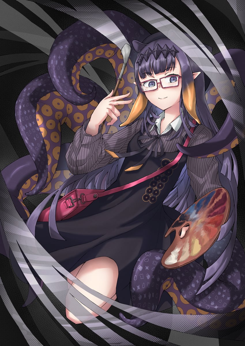 ninomae ina'nis (hololive and 1 more) drawn by laznia
