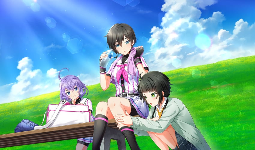 tsukumo kana, asada aoi, and lihua lin (cinderella series and 1 more)