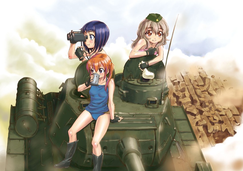 nadezhda arensonevna varova, efrosinya primakov, and cattier vanova (sore ike! russia joshi sensha shoutai) drawn by saitaniya_ryouichi