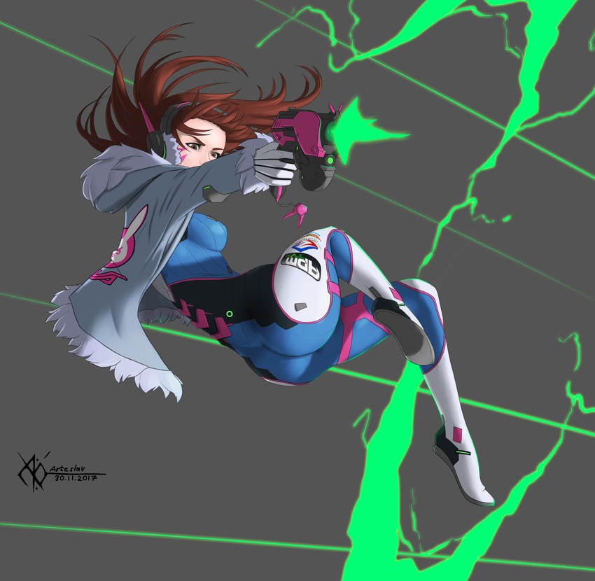 d.va (overwatch and 1 more) drawn by arteslav