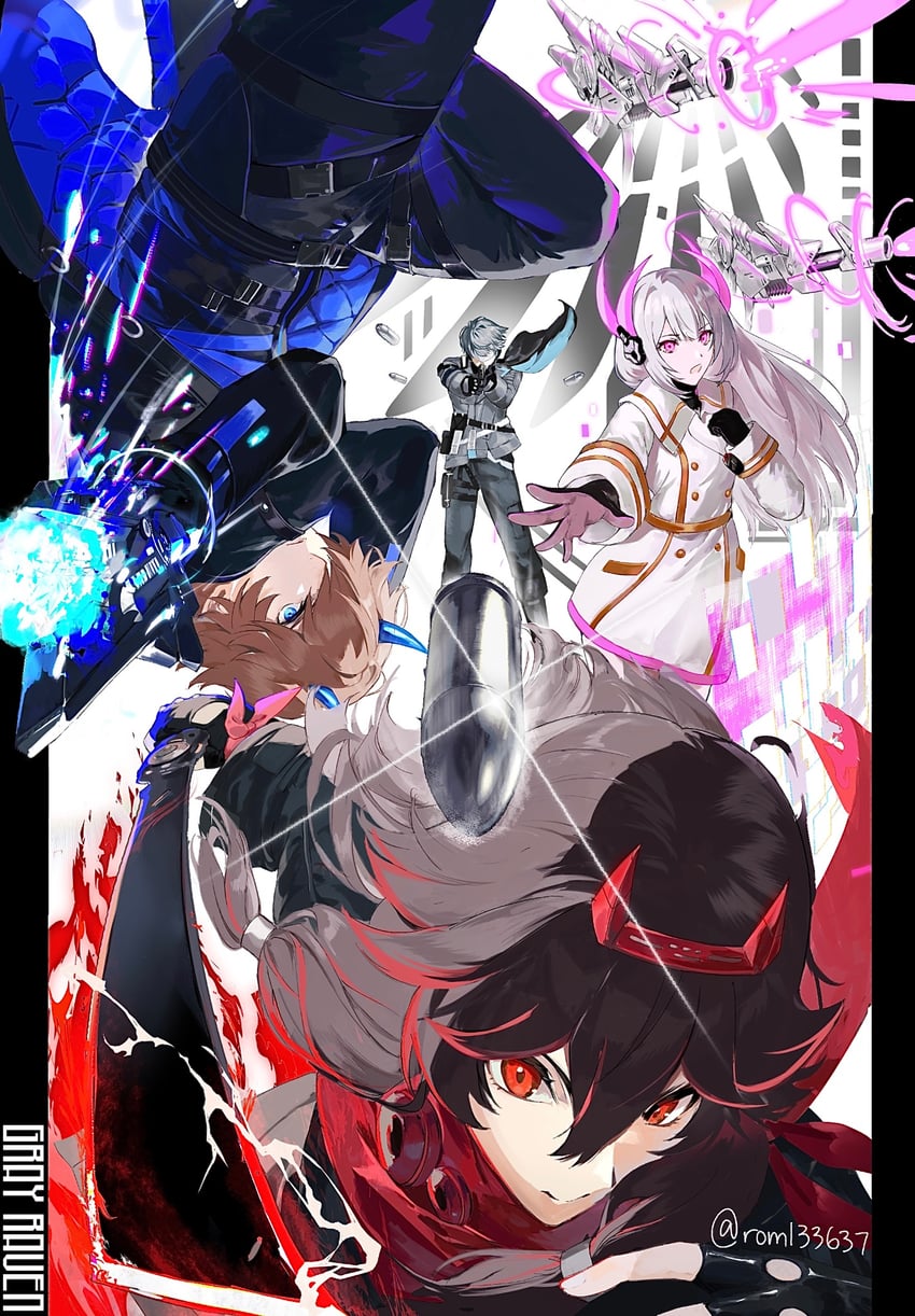 lucia, liv, lee, commandant, liv: eclipse, and 2 more (punishing: gray raven) drawn by rom133637