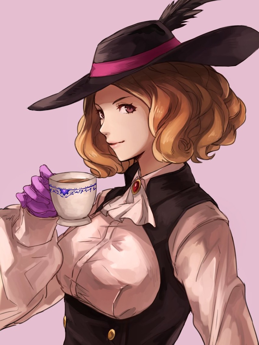 okumura haru and noir (persona and 1 more) drawn by kamu_(kamuuei)
