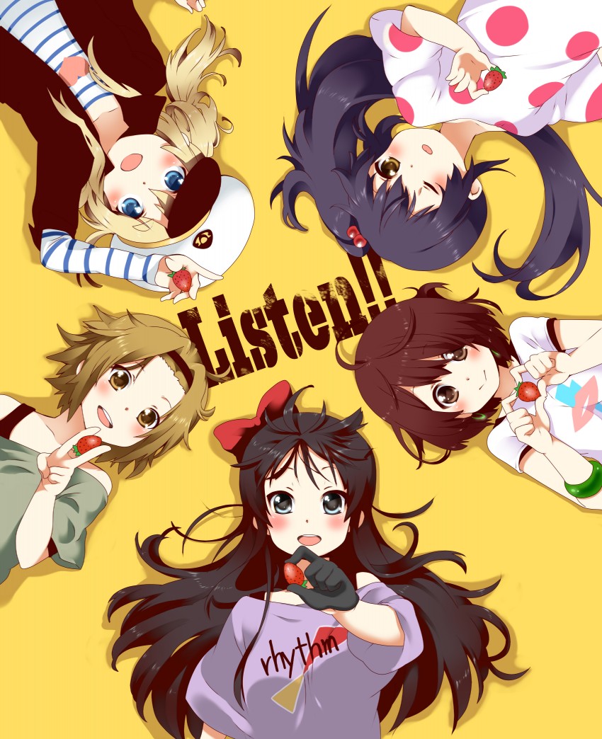 akiyama mio, nakano azusa, hirasawa yui, tainaka ritsu, and kotobuki tsumugi (k-on!) drawn by mitsuki_meia