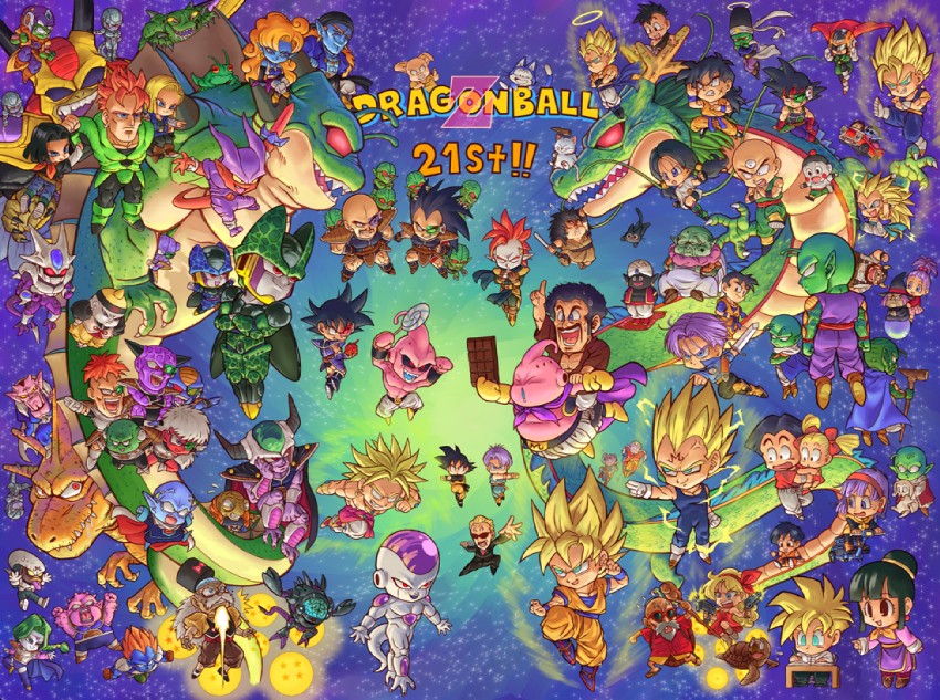 son goku, vegeta, android 18, bulma, son gohan, and 86 more (dragon ball and 1 more) drawn by stargeyser