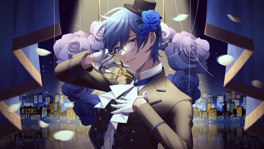kaito (vocaloid) drawn by nokuhashi