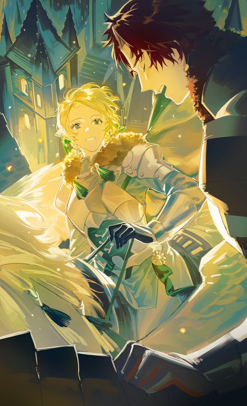ingrid brandl galatea and sylvain jose gautier (fire emblem and 1 more) drawn by gongzuotianxiadiyi