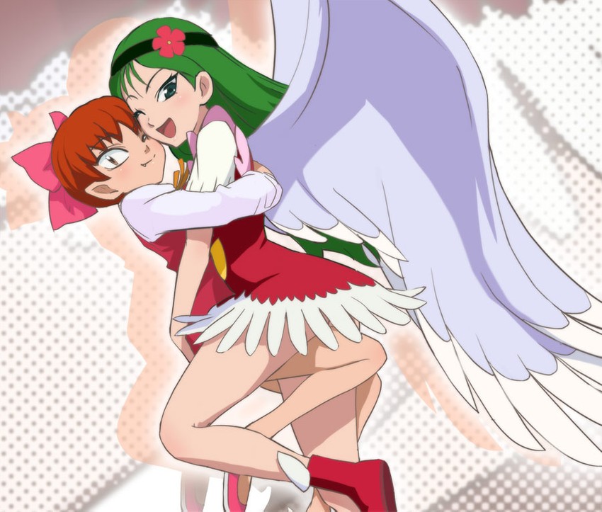 nekomusume and toriotome nasuka (gegege no kitarou and 1 more) drawn by haruyama_kazunori