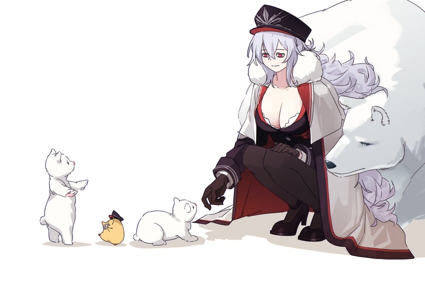 manjuu and graf zeppelin (azur lane) drawn by hatski.sin