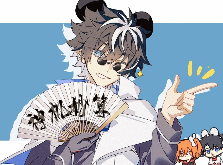 fujimaru ritsuka and charlemagne (fate and 1 more) drawn by idass_(idass16)