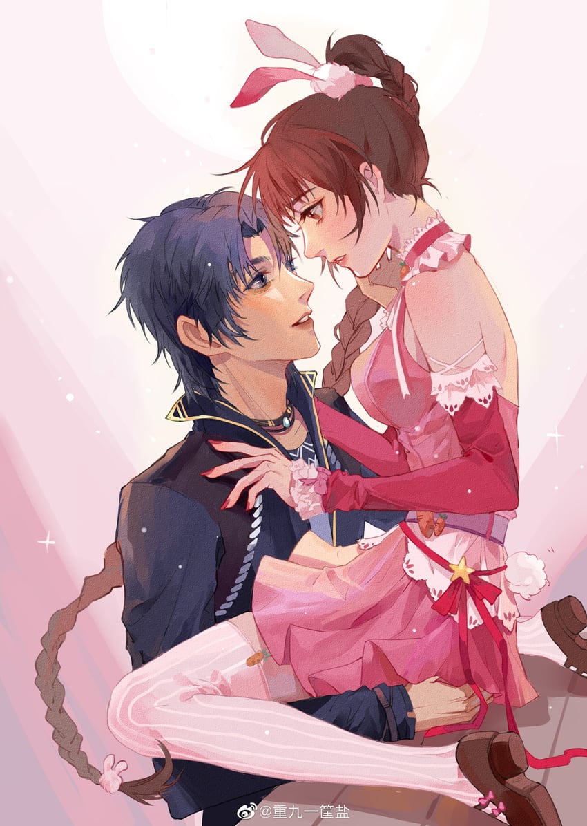 xiao wu and tang san (douluo dalu) drawn by chongjiu_yi_kuang_yan