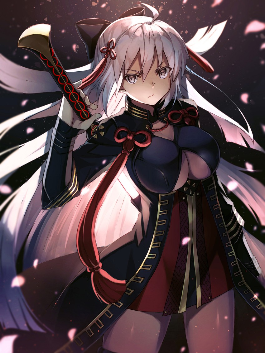 okita souji and okita souji alter (fate and 1 more) drawn by akami_fumio