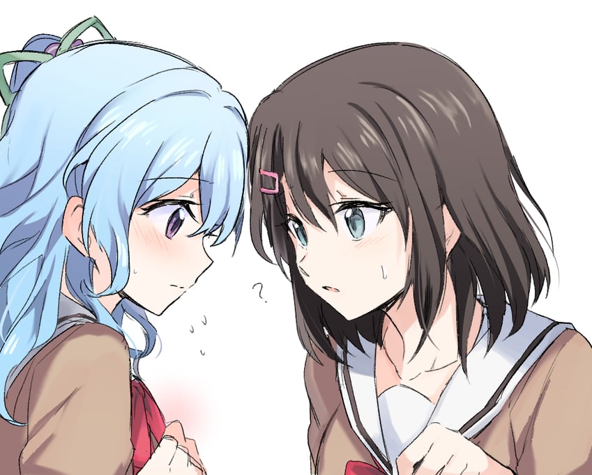 okusawa misaki and matsubara kanon (bang dream!) drawn by opi