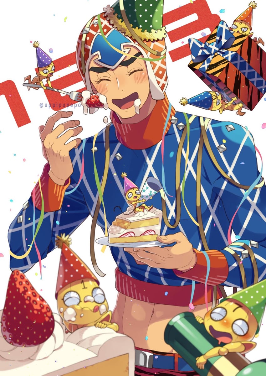 guido mista and sex pistols (jojo no kimyou na bouken and 1 more) drawn by uppi