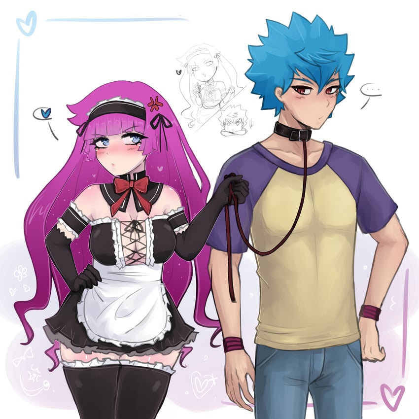 kirishima romin and kamijou tatsuhisa (yu-gi-oh! and 1 more) drawn by rubiscotto