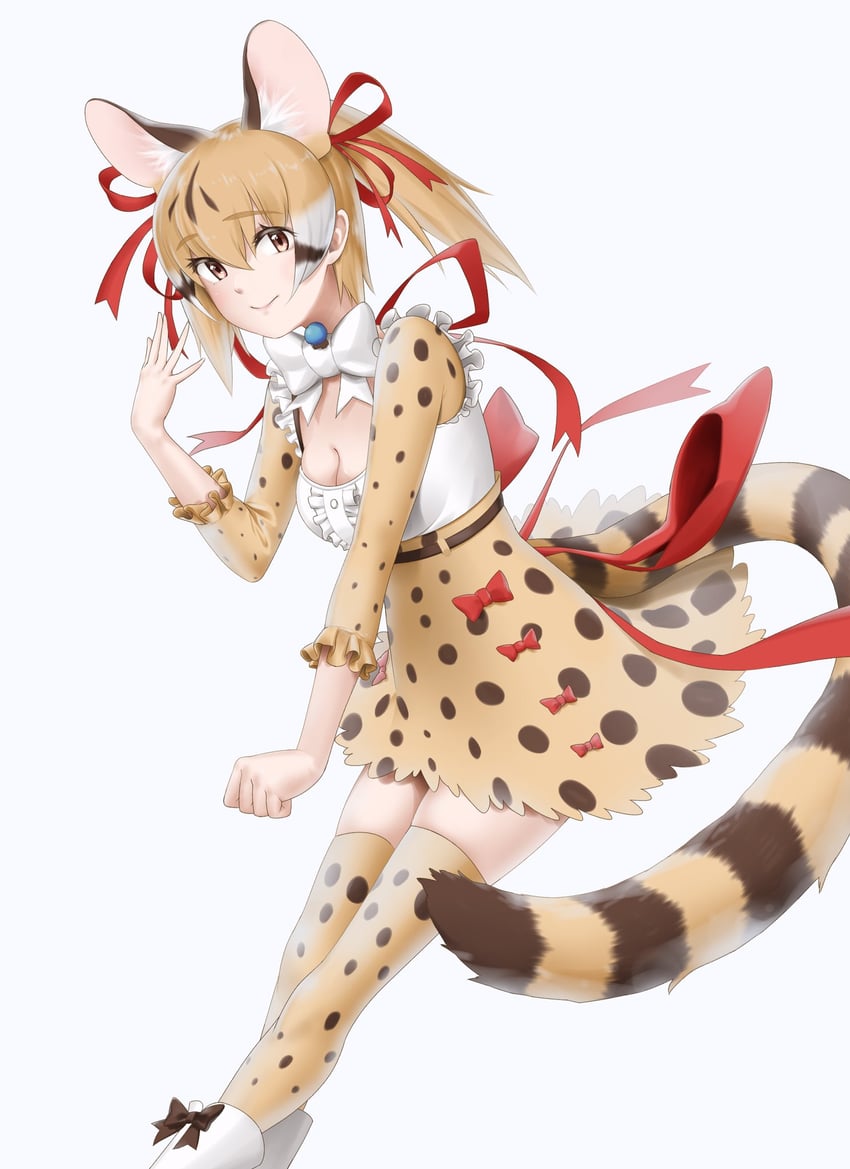 large-spotted genet (kemono friends and 1 more) drawn by losmal_indicus
