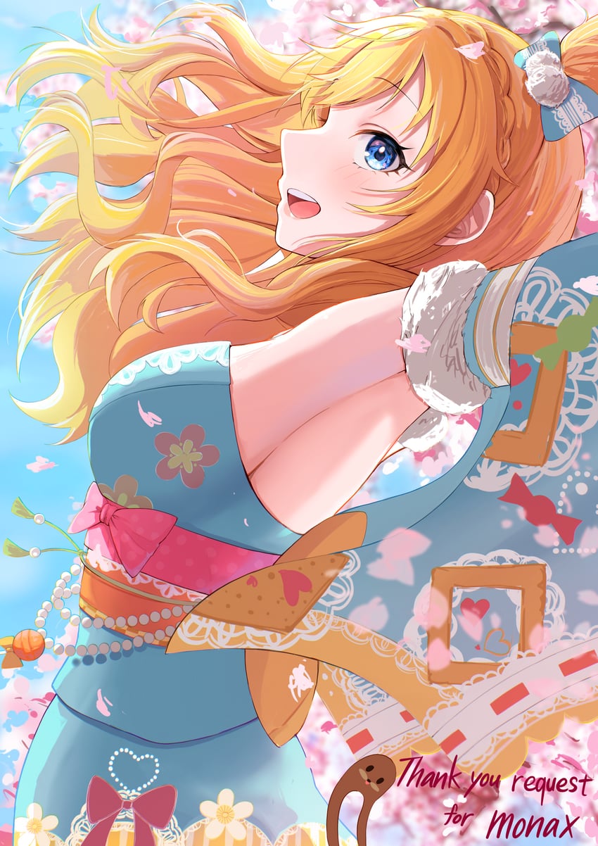 ohtsuki yui and gondola (idolmaster and 2 more) drawn by niban_(puka_0507)