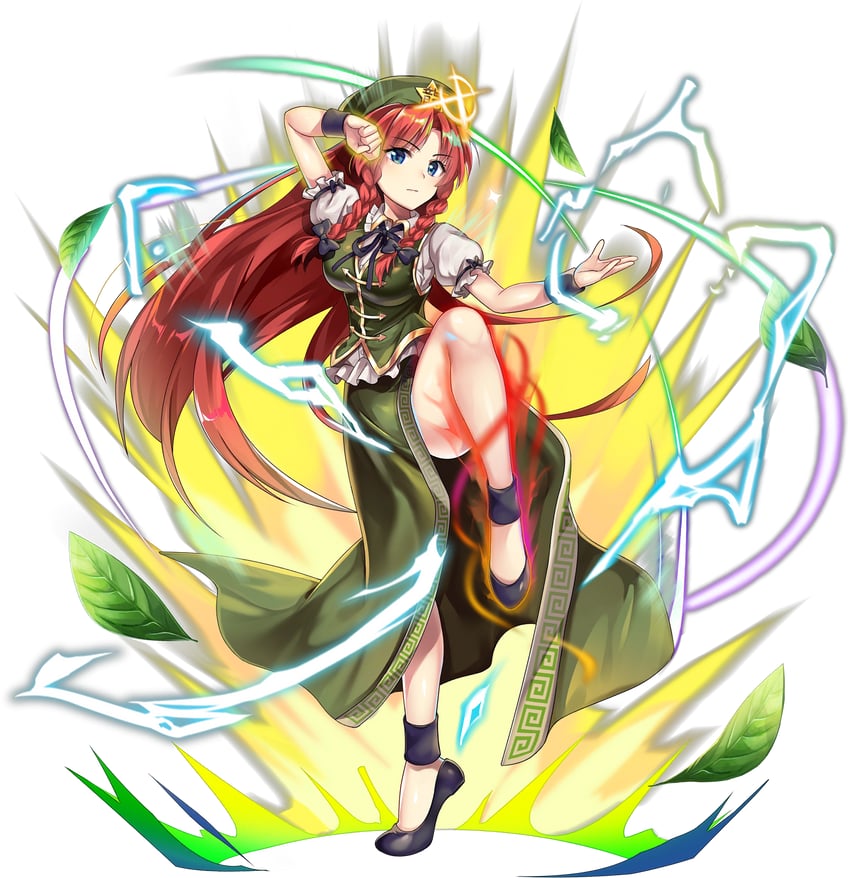hong meiling (touhou and 1 more) drawn by rotte_(1109)