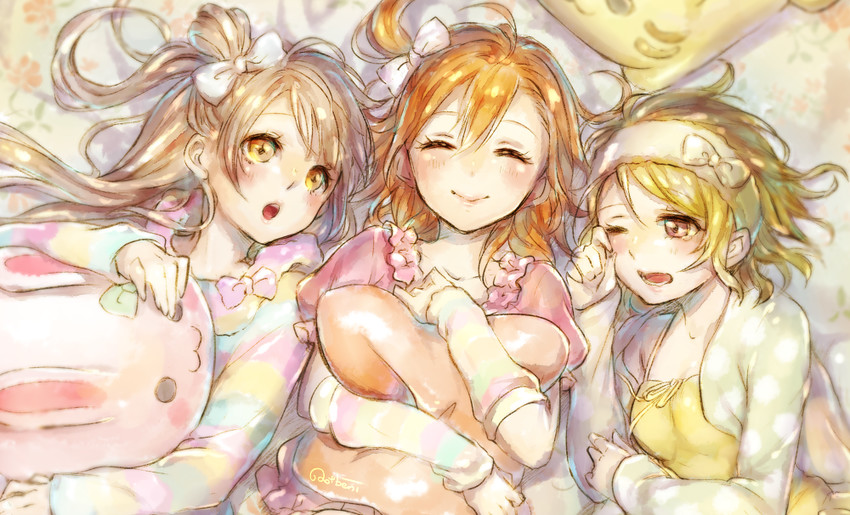 minami kotori, kosaka honoka, and koizumi hanayo (love live! and 2 more) drawn by ao+beni