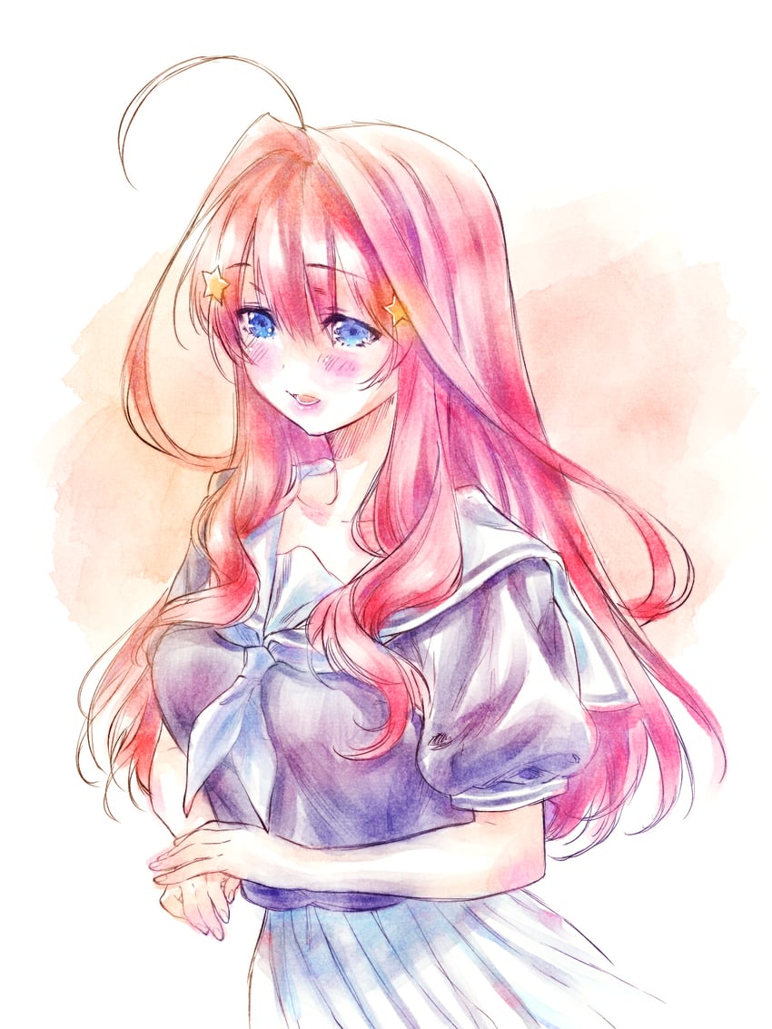 nakano itsuki (go-toubun no hanayome) drawn by yu_(flowerbird3830)