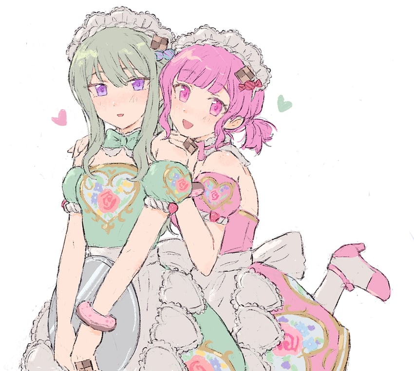 ootori emu and kusanagi nene (project sekai) drawn by sana5353