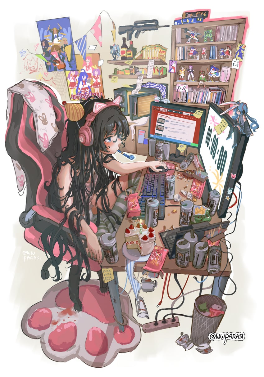hatsune miku, hakurei reimu, cirno, hinanawi tenshi, akiyama mio, and 14 more (original and 12 more) drawn by wwparasi