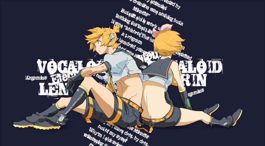 kagamine rin and kagamine len (vocaloid) drawn by nansui_kinoko