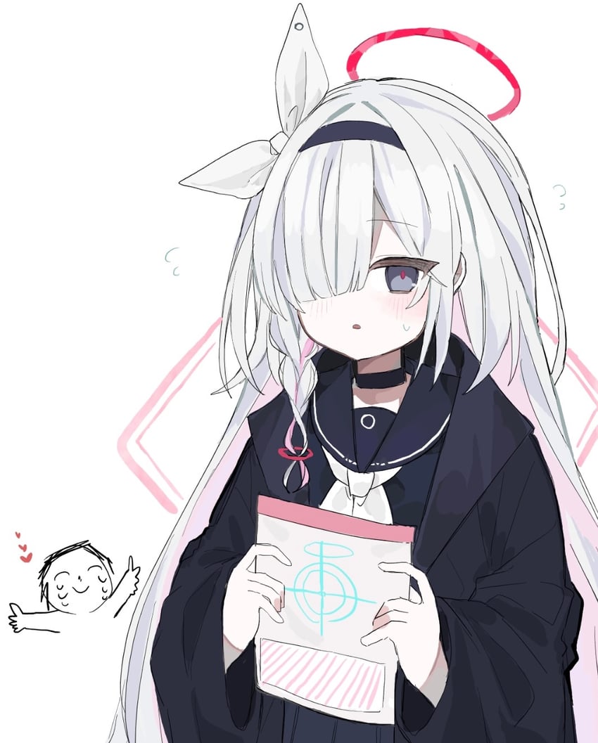 sensei, doodle sensei, and plana (blue archive) drawn by youbi_(0ver_sd)