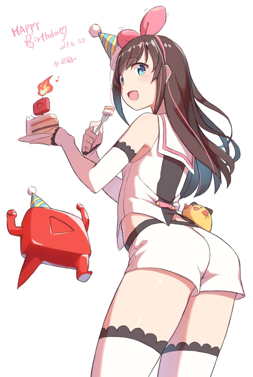 kizuna ai (kizuna ai inc. and 1 more) drawn by cloba