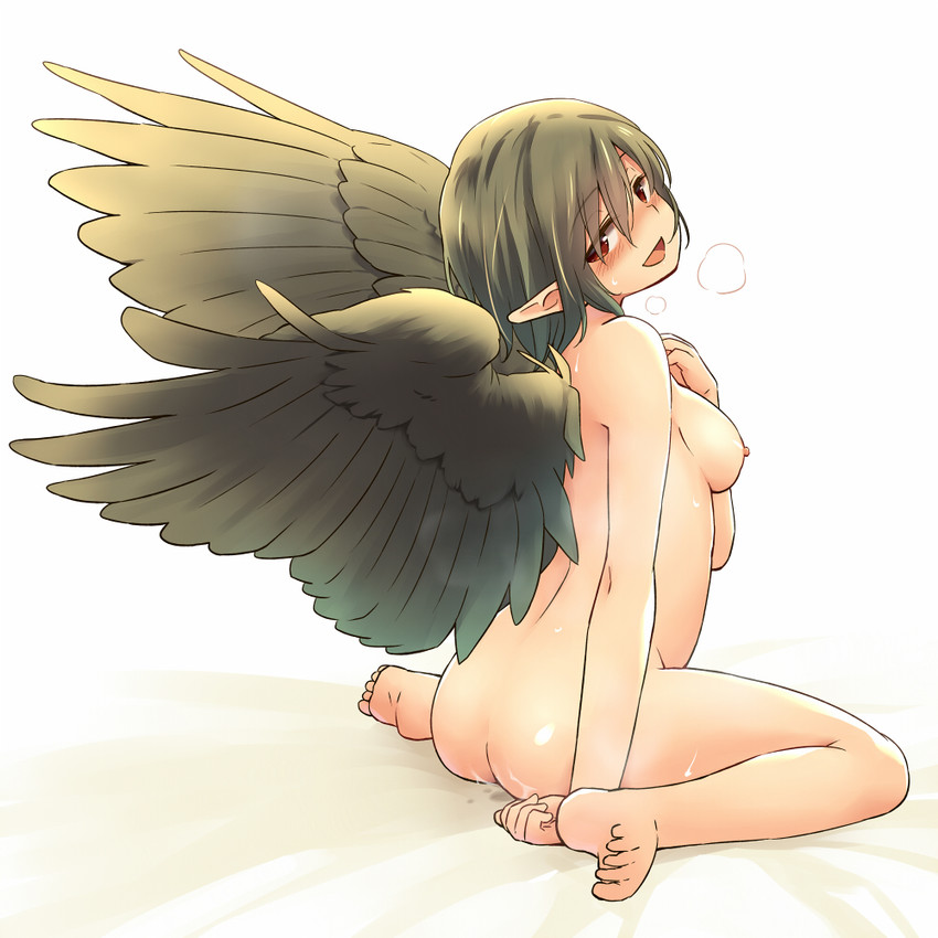 shameimaru aya (touhou) drawn by yudepii