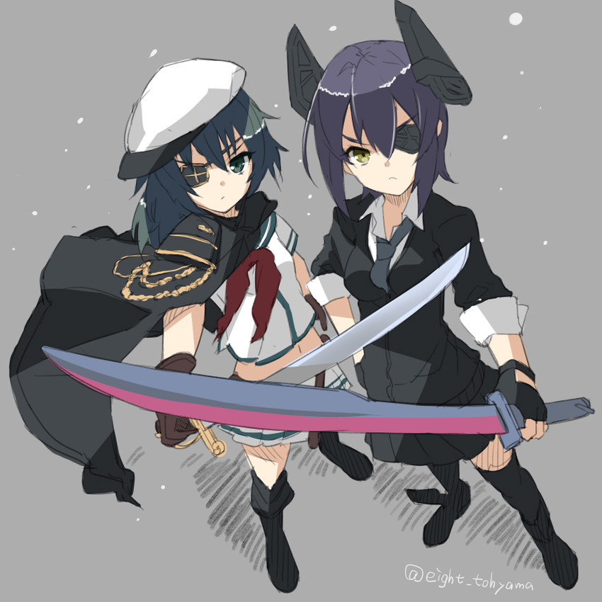 tenryuu, kiso, and kiso kai ni (kantai collection) drawn by eight_tohyama