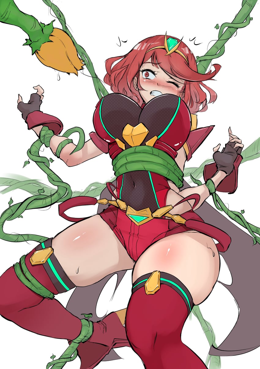 pyra (xenoblade chronicles and 1 more) drawn by spicycurryart