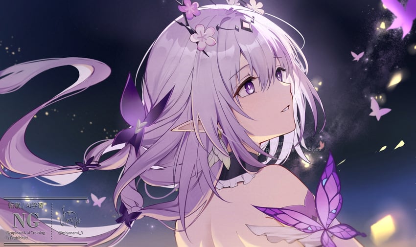 castorice (honkai and 1 more) drawn by miyanami_3