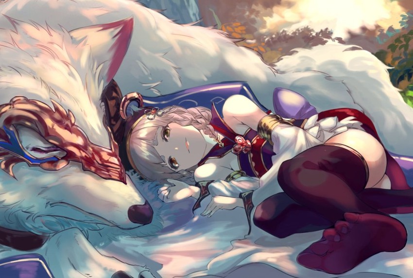 pholia and hakutaku (granblue fantasy) drawn by nos_(nos_tsn)