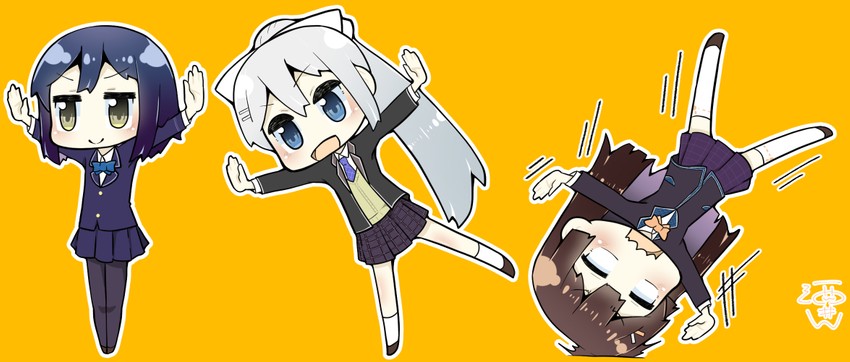 tsukino mito, higuchi kaede, and shizuka rin (nijisanji) drawn by sakai_waka