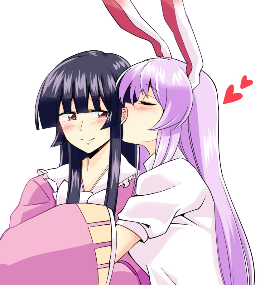 reisen udongein inaba and houraisan kaguya (touhou) drawn by mana_(tsurubeji)