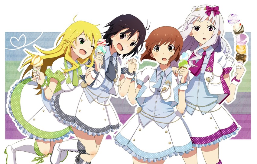 hoshii miki, kikuchi makoto, shijou takane, and hagiwara yukiho (idolmaster and 1 more) drawn by yayamori
